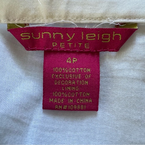 Sunny Leigh Vintage Embroidered Floral Skirt – Size 4P - Picture 10 of 12